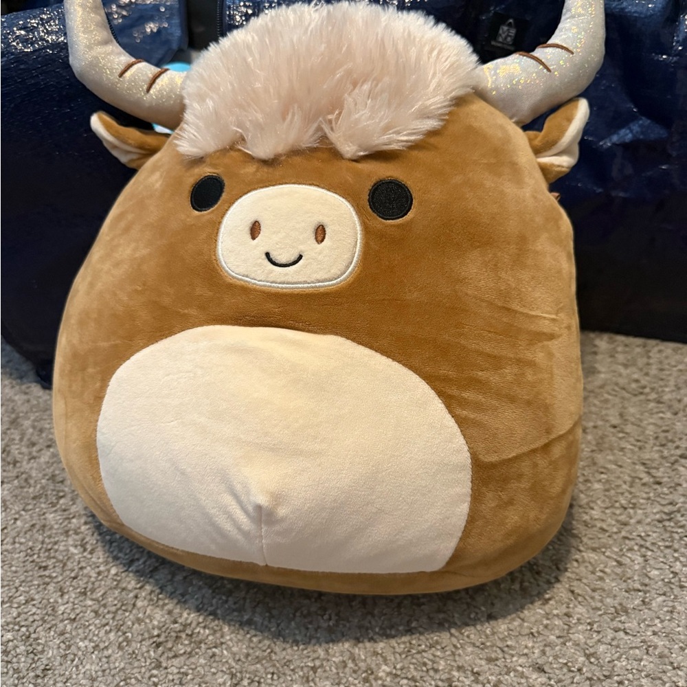 Squishmallows Brown and Cream Stuffed Animal